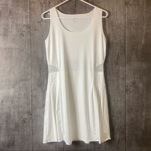 32a-Sanery White w/ Sheer Athletic Dress